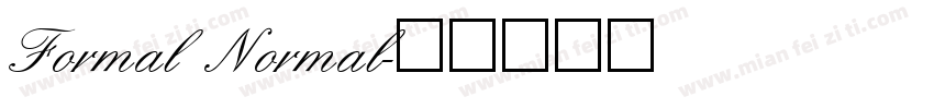 Formal Normal字体转换